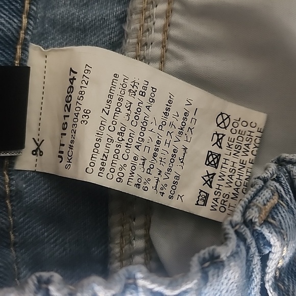 Shein Curve High Waist Split Thigh Denim Jean Skirt - Picture 12 of 13